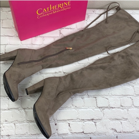 Anthropologie Shoes - Catherine Malandrino suede over knee boots sz8.5